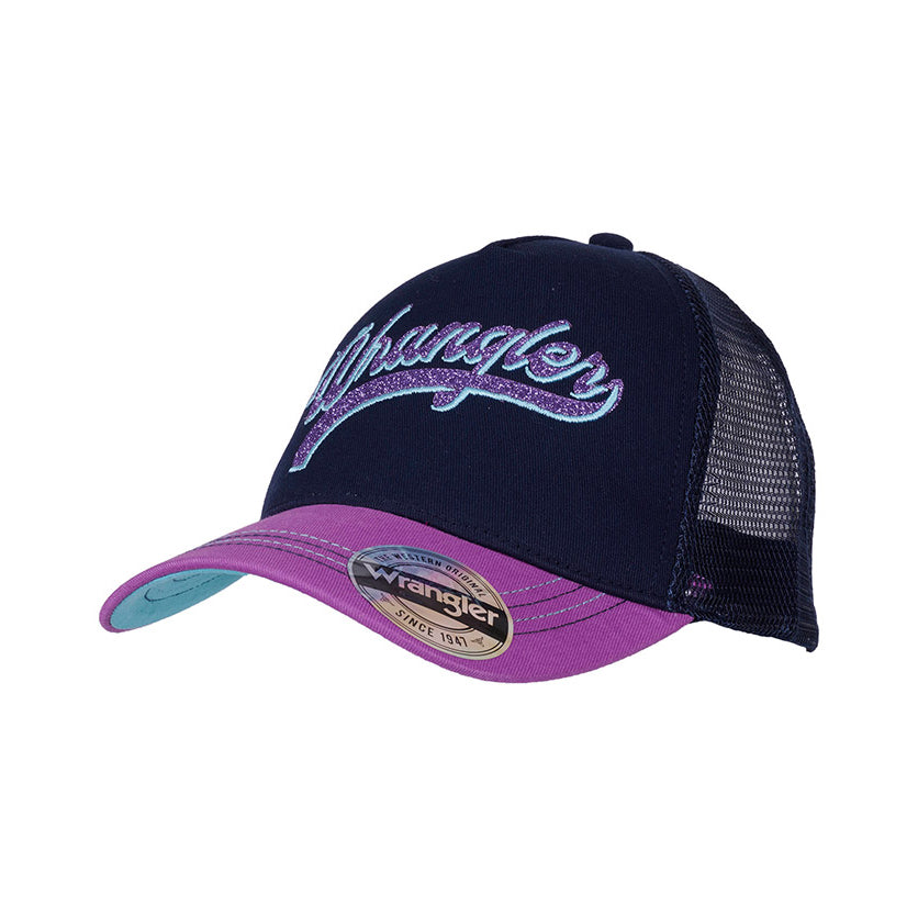 Wrangler Kids Hilda Trucker Cap(Nvy/Vio%