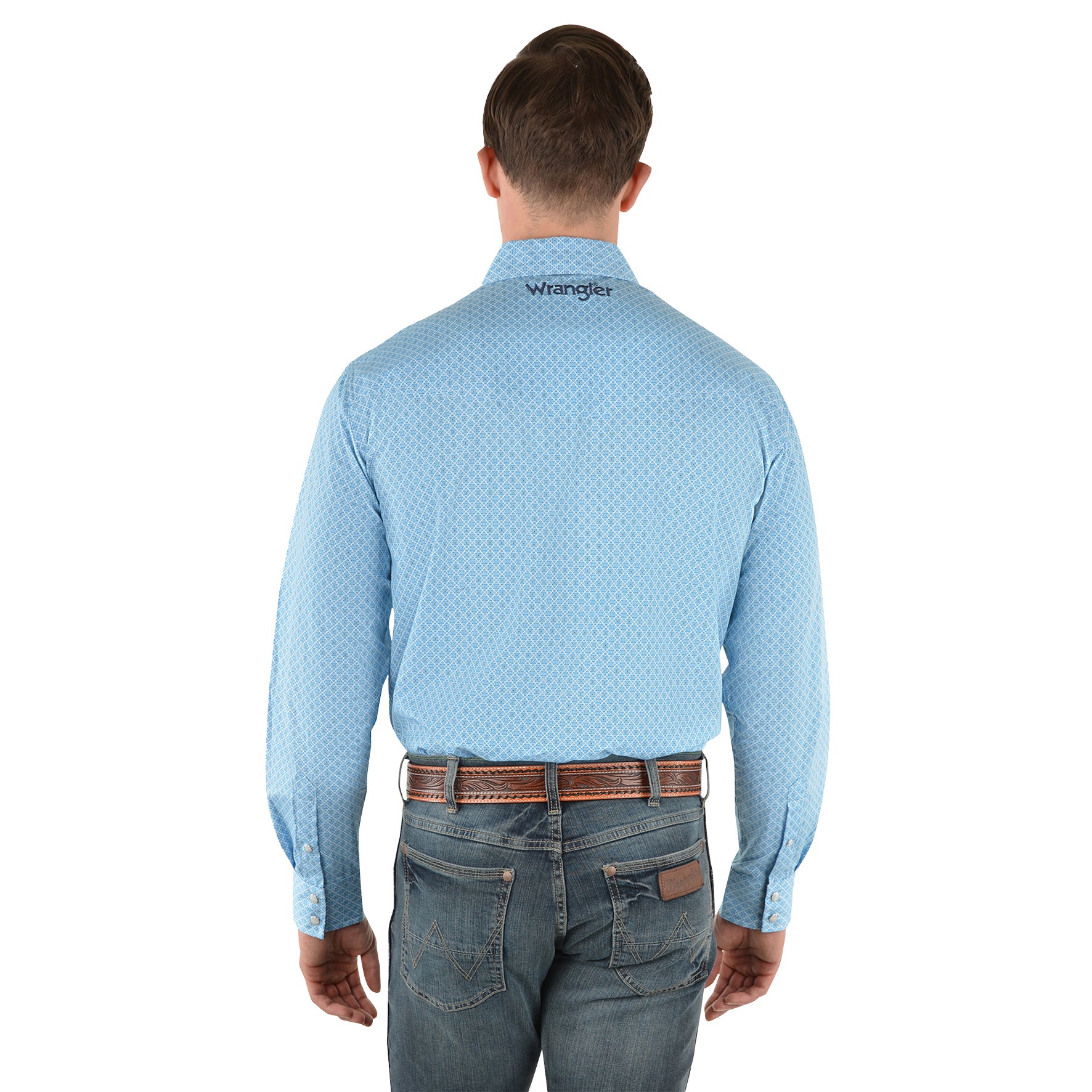 Wrangler Mens Clifton Long Sleeve Shirt(3XL Bu/Or%