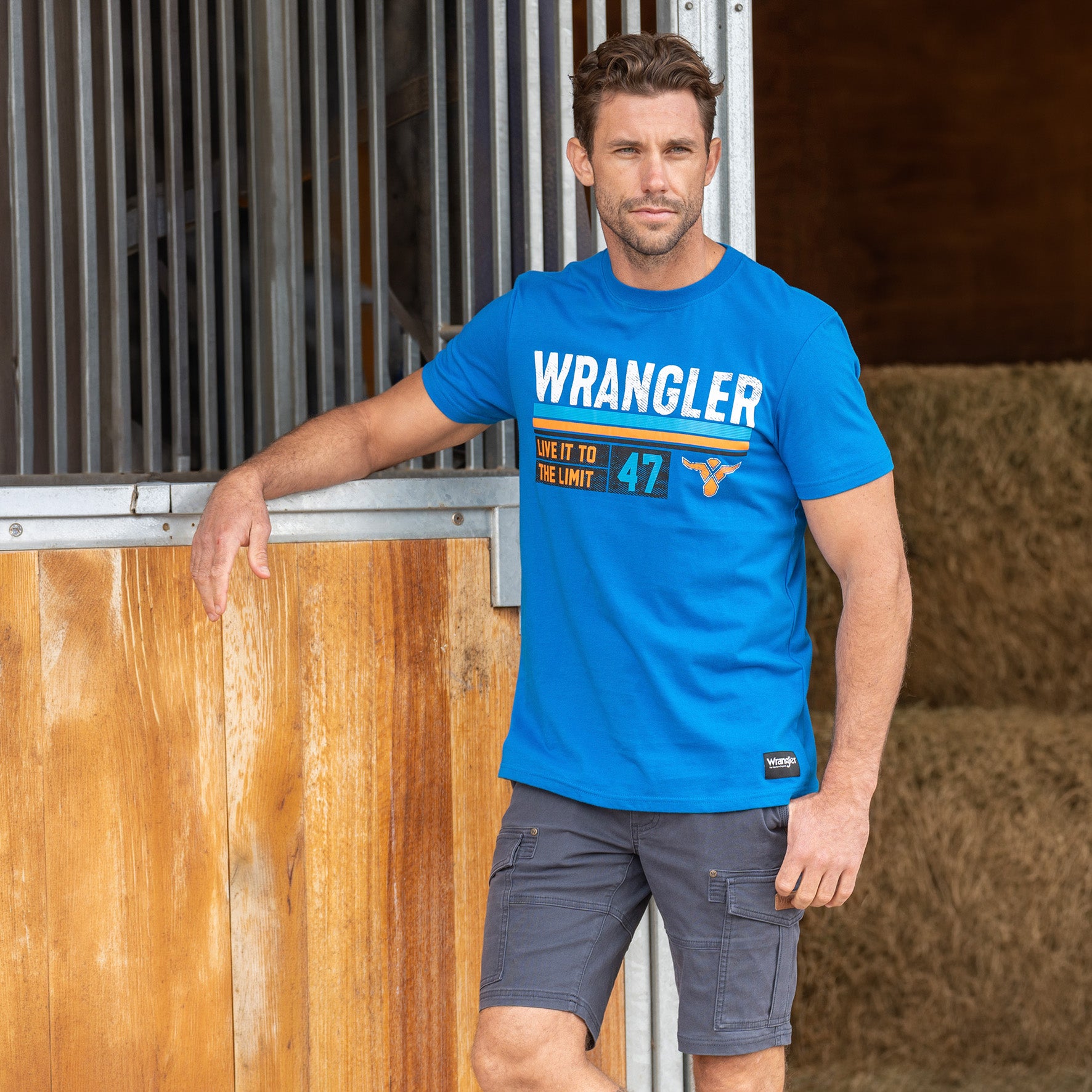 Wrangler Mens Jones Short Tee%
