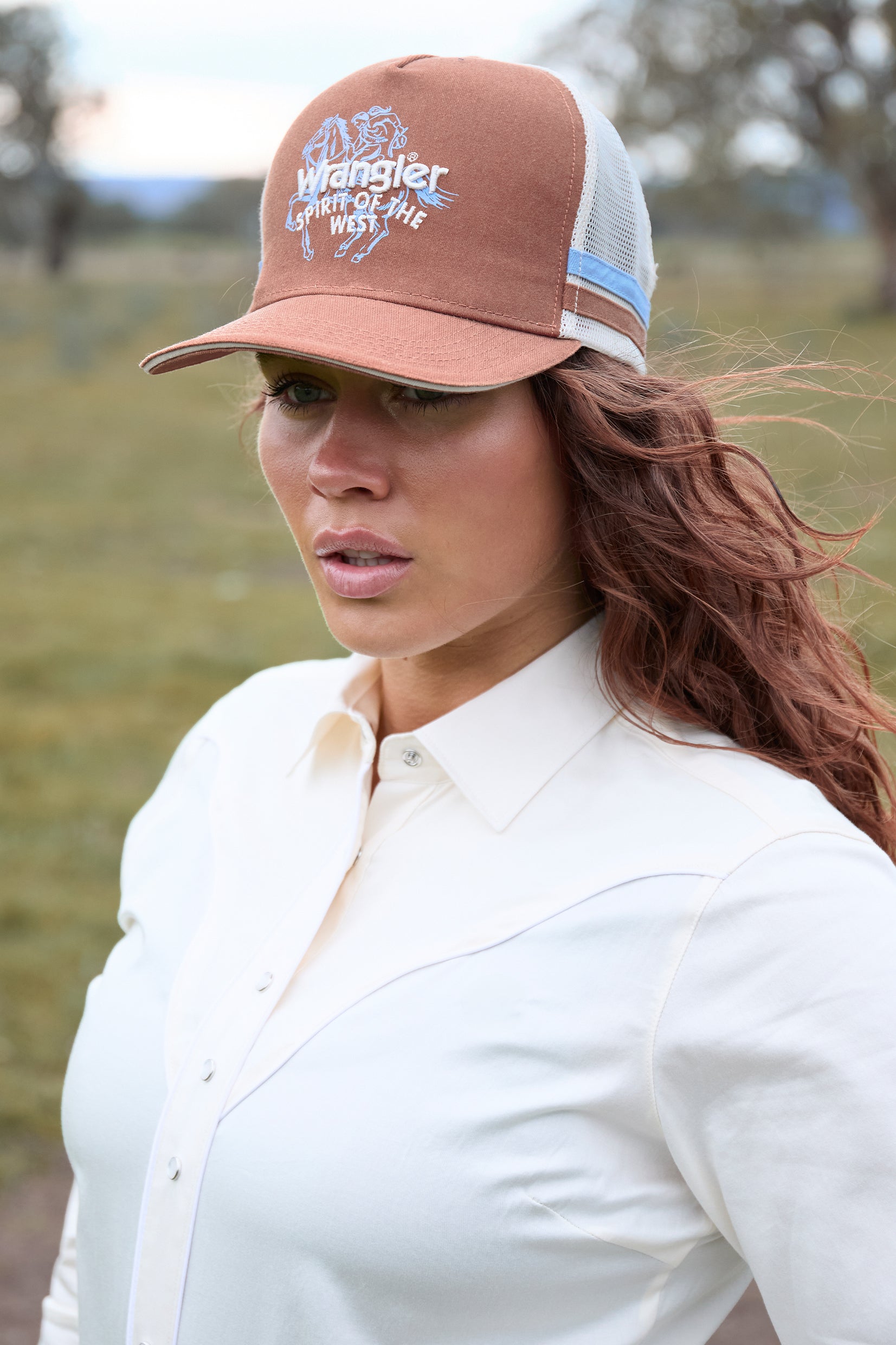 Wrangler Lin High Pro Trucker Cap (Rust)