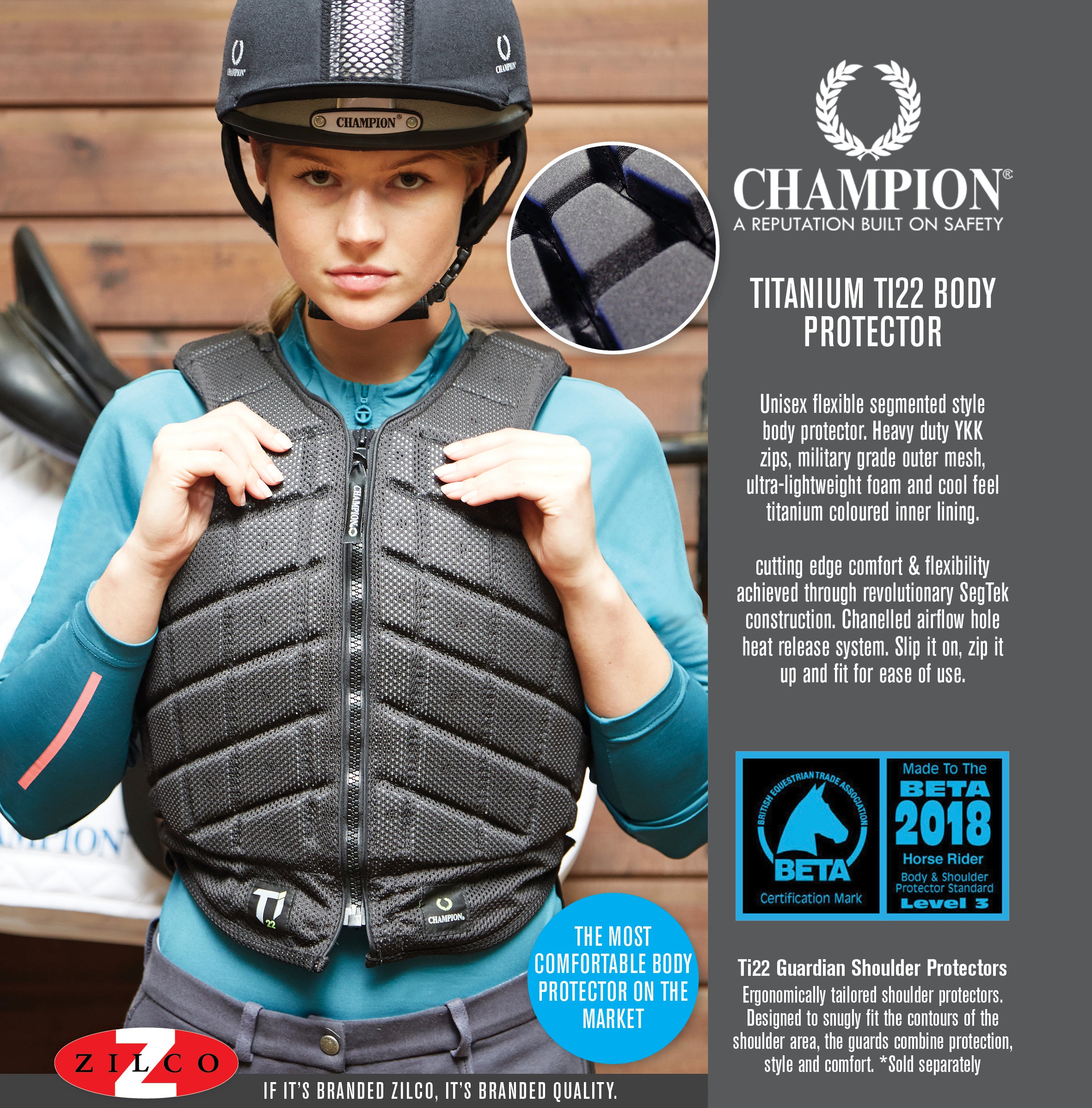 Champion Ti22 Adults Black / X Small