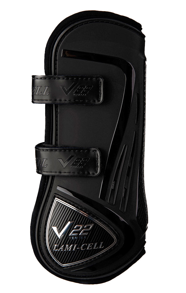 Zilco V22 Velcro Tendon Boots Black / Medium