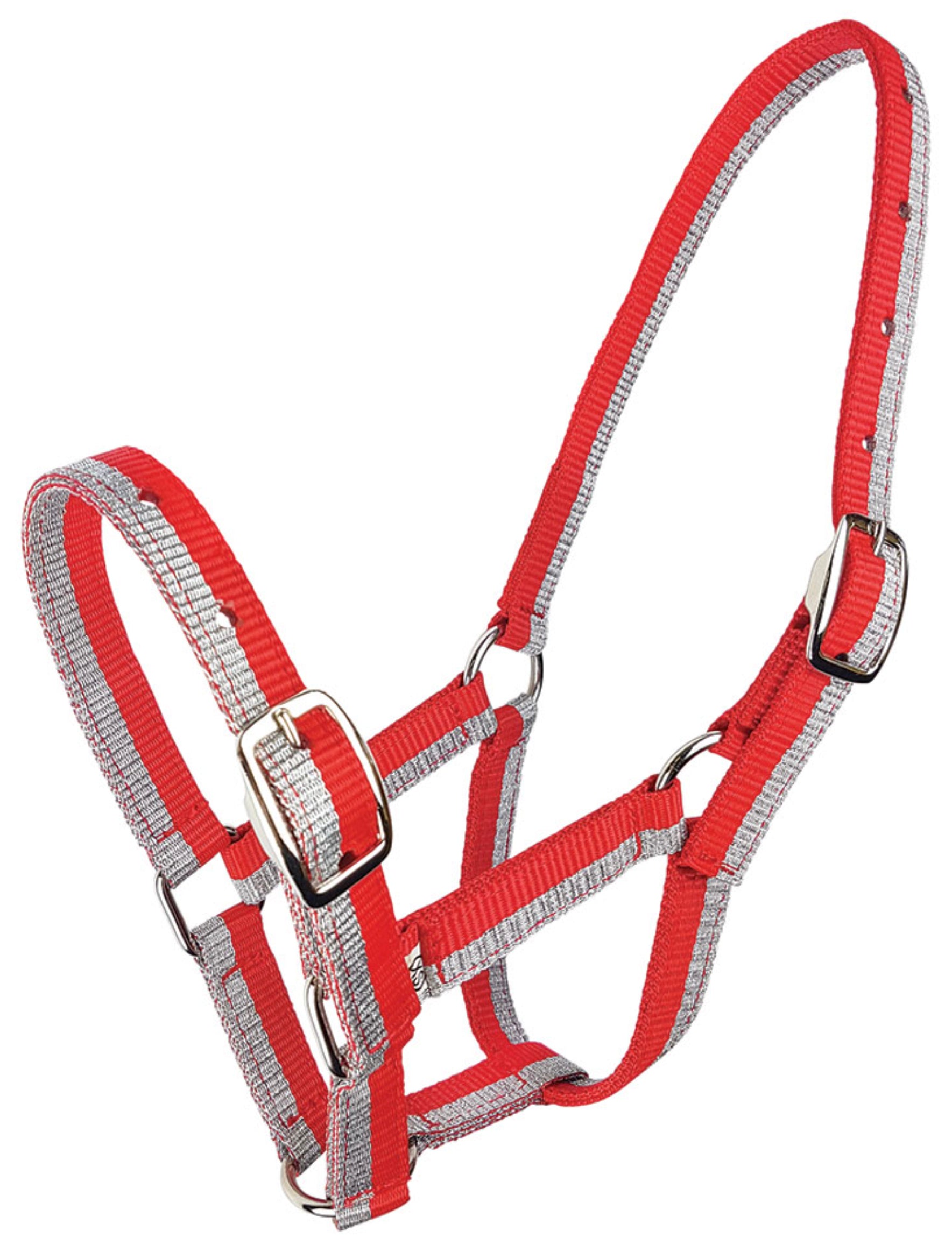 Zilco Sparkle Foal Halter Silver/Red / All