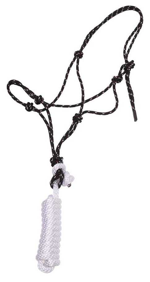 Zilco Halter Knotted & Lead (Black)