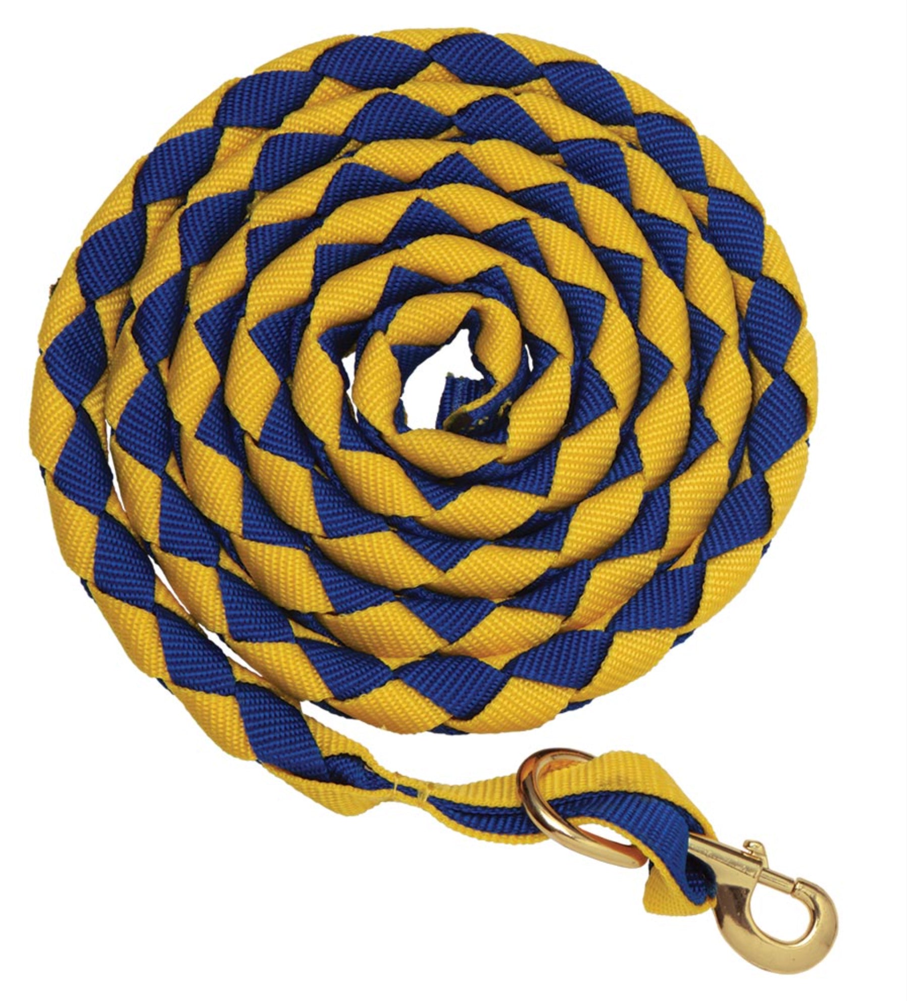 Zilco Plaited Nylon 2 Tone Lead Yelw/R Blu / All