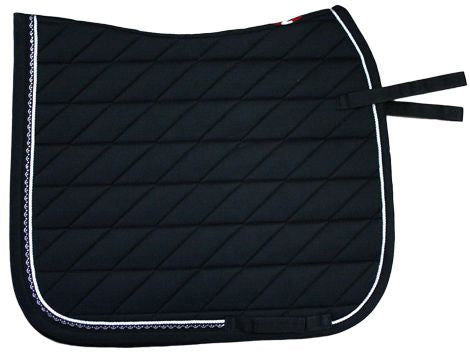 Zilco Bling Dressage Saddle Cloth (Blk)%