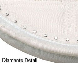 Zilco Diamante Trim Cloth White / Dress